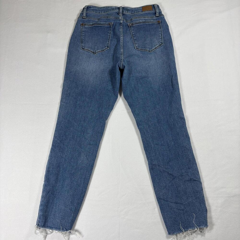 Judy Blue Relaxed Fit Jeans Womens 9/29 Sunflower Embroidered Frayed Y2K Retro - Picture 7 of 8
